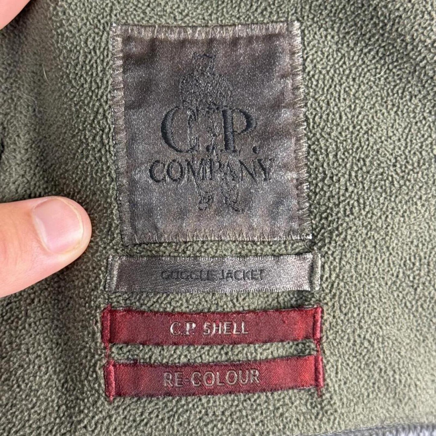 C.P. Company Goggle Jacket Re-Colour Black (S/M) | Small, Multicoloured