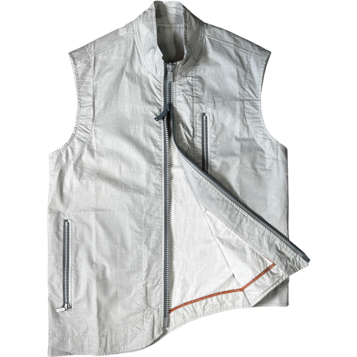 Maharishi 1999 Asymmetric Water Repellent Vest Jacket L | Large, Grey