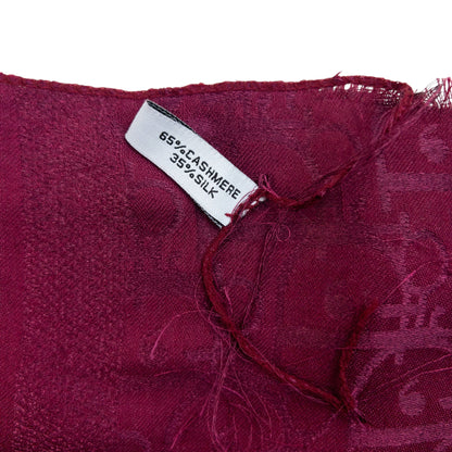 Vintage 90s Dior Monogram Cashmere Silk Scarf | O/S, Purple