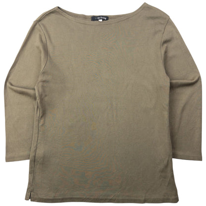Vintage 90s Yohji Yamamoto Long Sleeve T Shirt Womens Size M | Medium, Brown