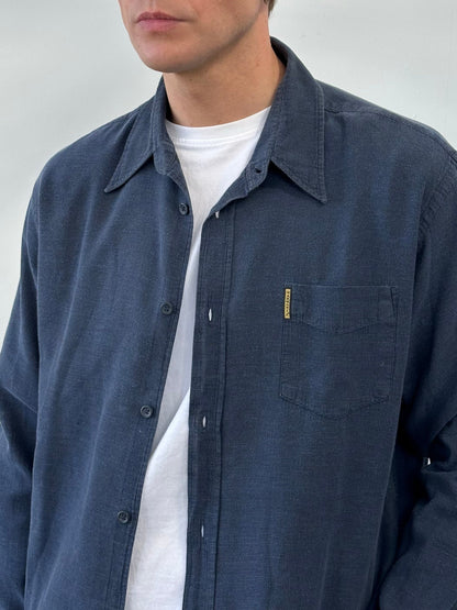 Armani Jeans 1990s Pure Cotton Woven Shirt - L