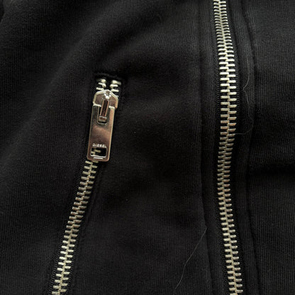 DIESEL ZIP HOODIE | O/S, Black