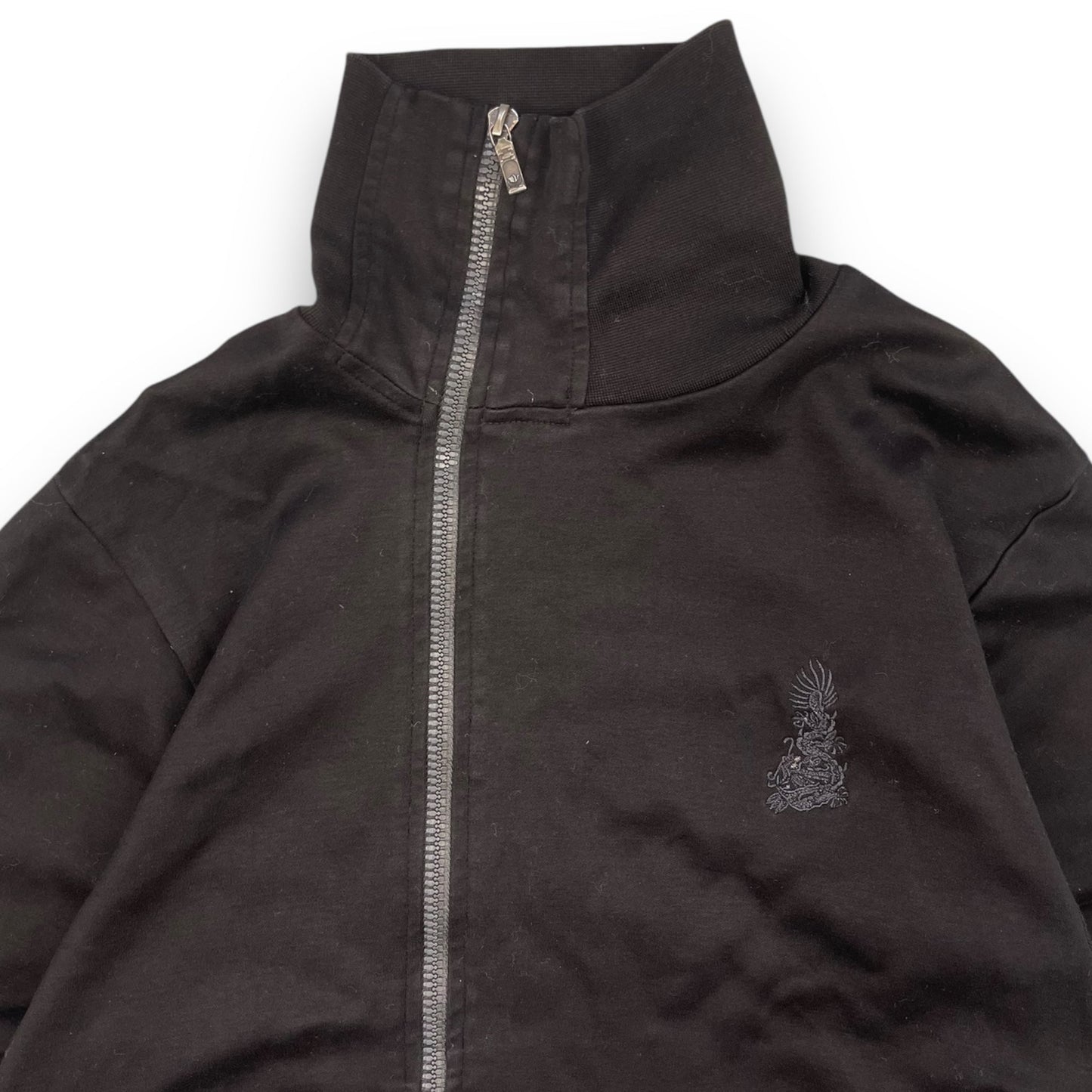 Maharishi Off Centre Zip Jumper (S) | Default Title, Black