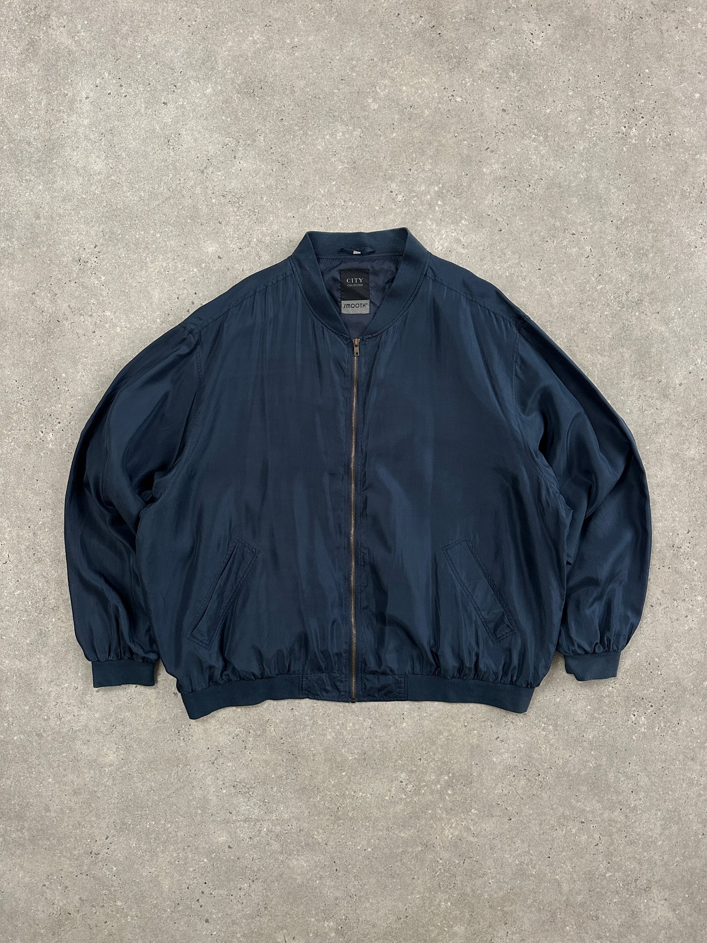 Vintage 1980s Pure Silk Bomber Jacket - XXL