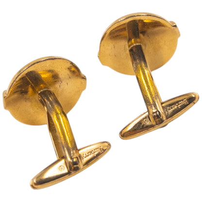 Vintage 90s Burberry Embossed Cufflinks | O/S, Black