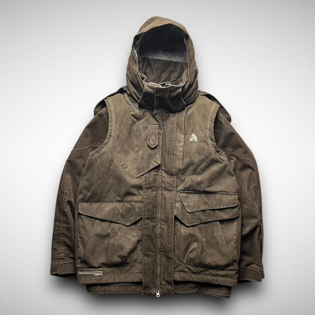 Nike ACG Storm-Fit 3-in-1 Corduroy Hooded Parka & Suede Vest (FA2006)