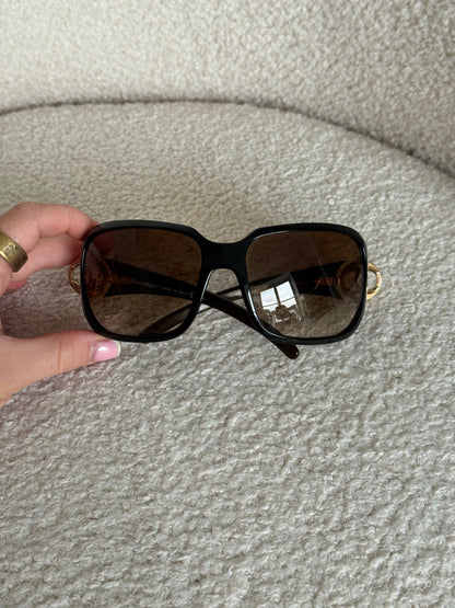 2000s Chanel Oversized Shield Sunglasses | O/S, Brown