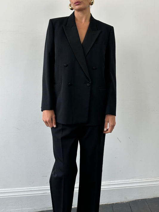 Christian Dior Monsieur Tuxedo Double Breasted Suit - 42S/W34