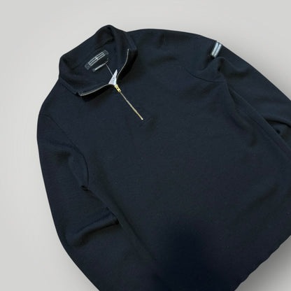 Stone Island Denims AW/08 Wool 1/4 Zip Knit L/XL | Default Title, Black