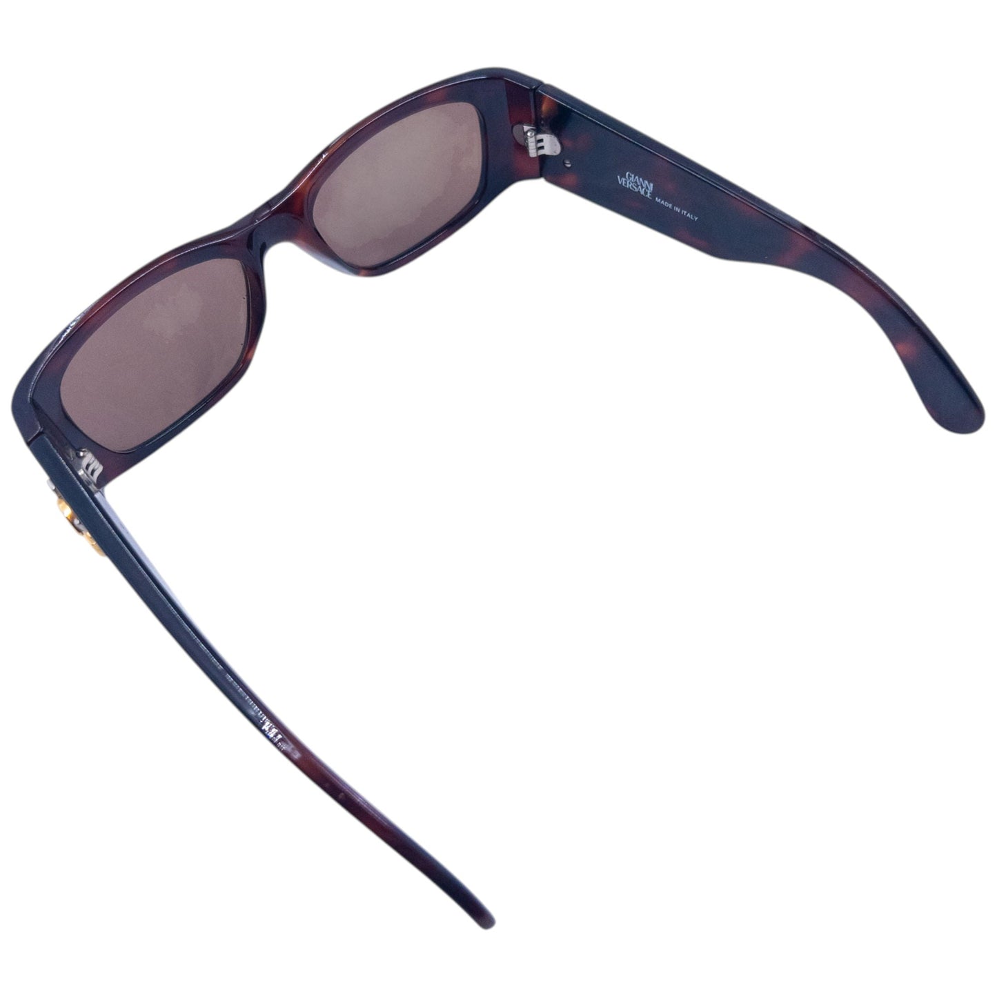 Vintage 90s Gianni Versace Tortoise Shell Sunglasses | O/S, Brown
