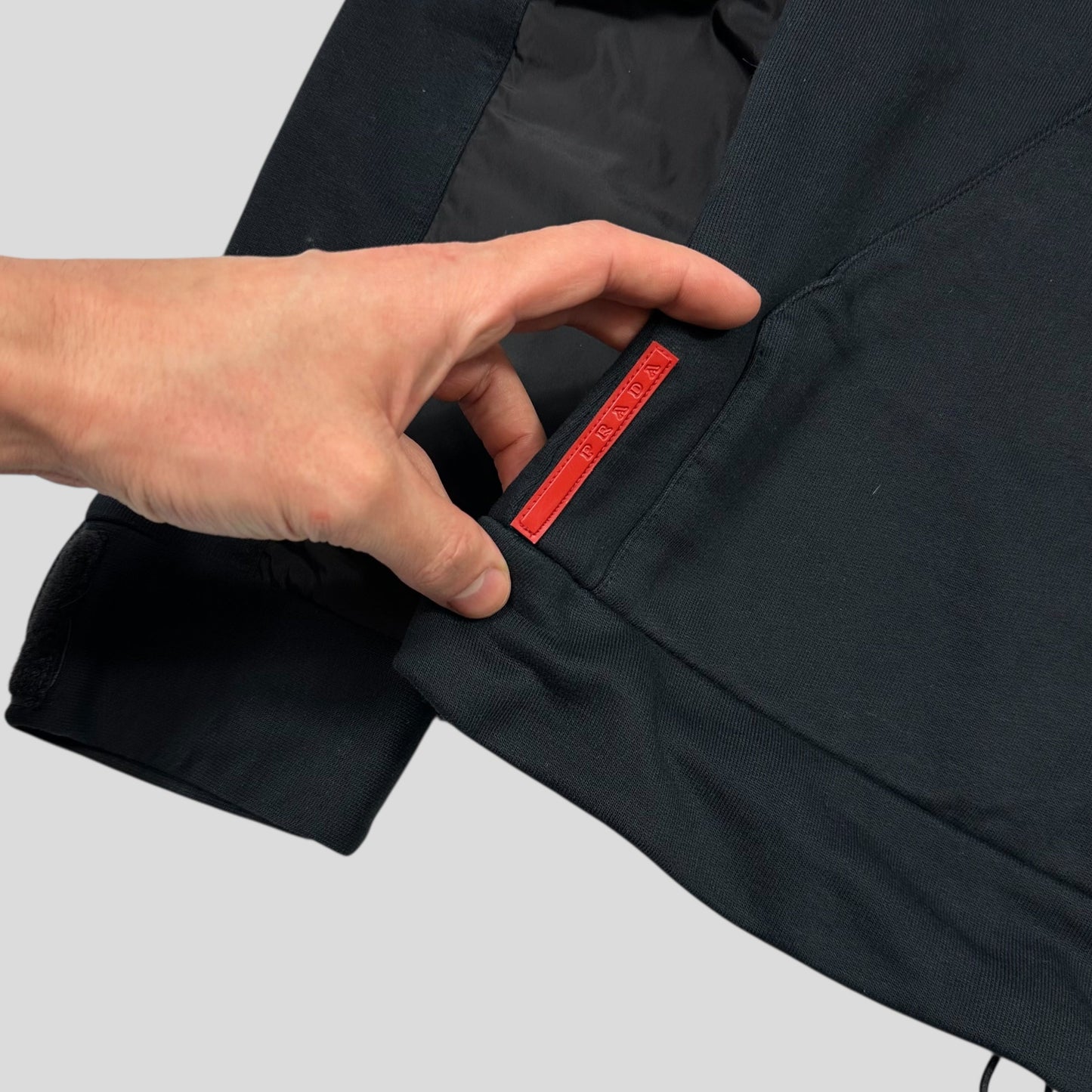 Prada Sport 2009 Angled Nylon Panelled Track Jacket - M | Default Title, Black