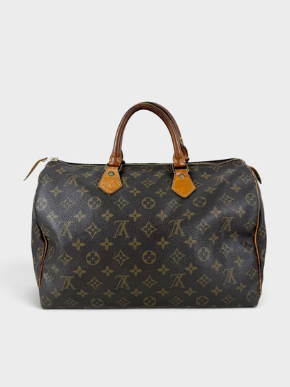90s Louis Vuitton Speedy 35 Handbag | O/S, Brown