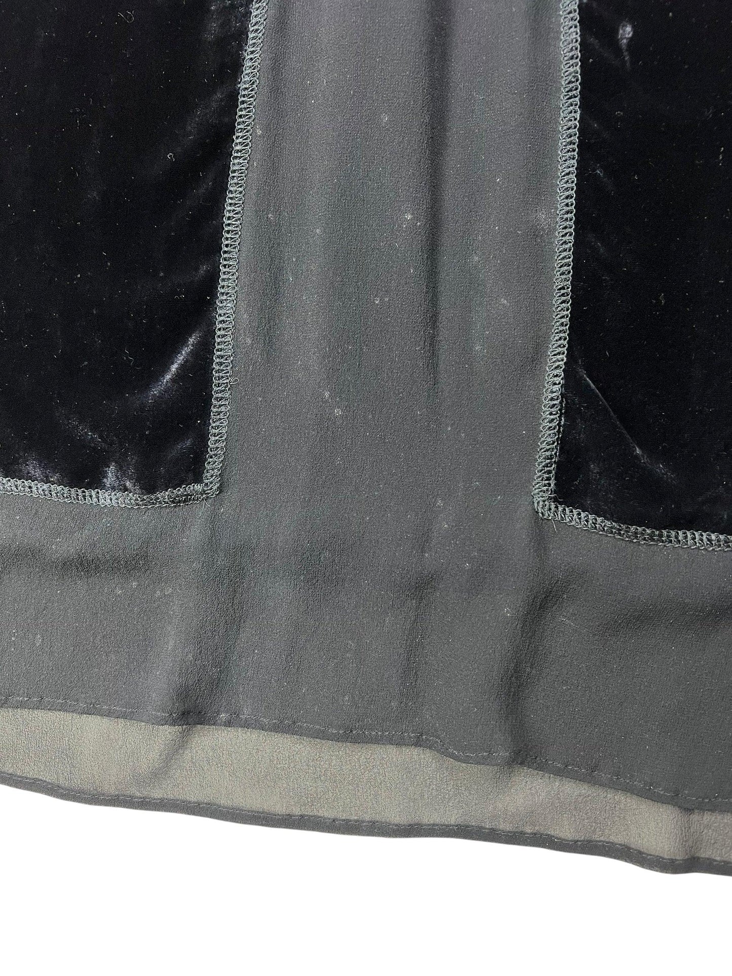 Miu Miu 1990s velvet sheer slip dress