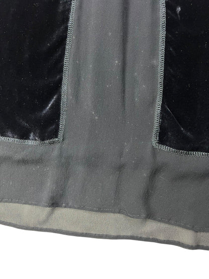 Miu Miu 1990s velvet sheer slip dress