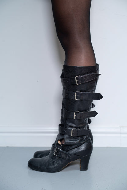 VIVIENNE WESTWOOD PIRATE BUCKLE BOOTS (EU 41) | DEFAULT TITLE, Black