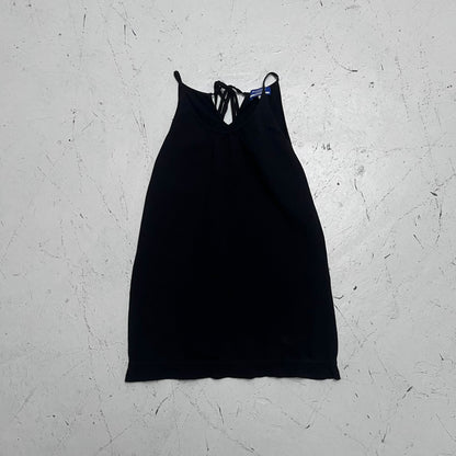 2000s burberry blue label black top | O/S, Black