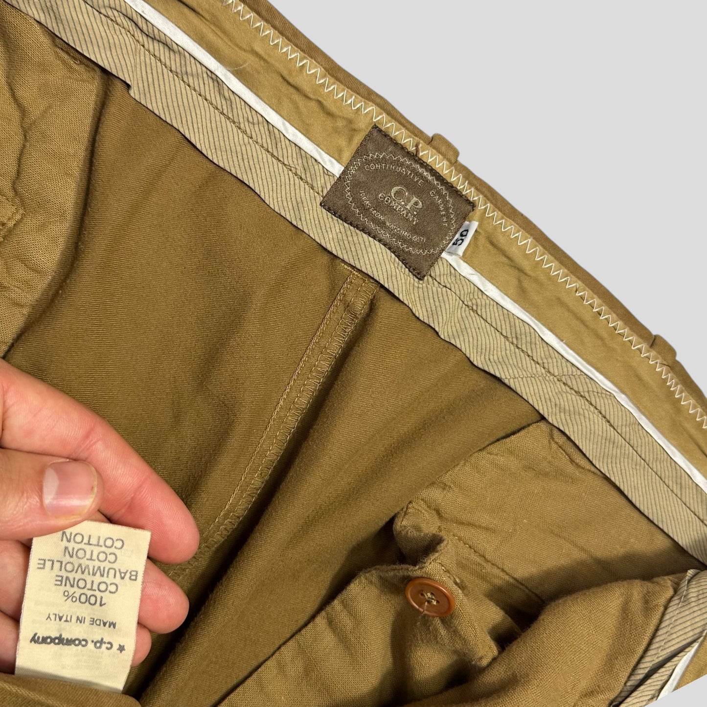 CP Company 1989 Continuative Garment Pleated Moleskin Trousers - 32