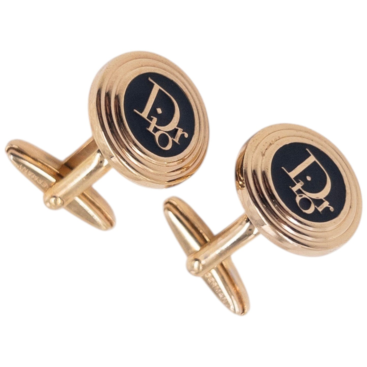 Vintage 90s Dior Embossed Cufflinks | O/S, Multicoloured