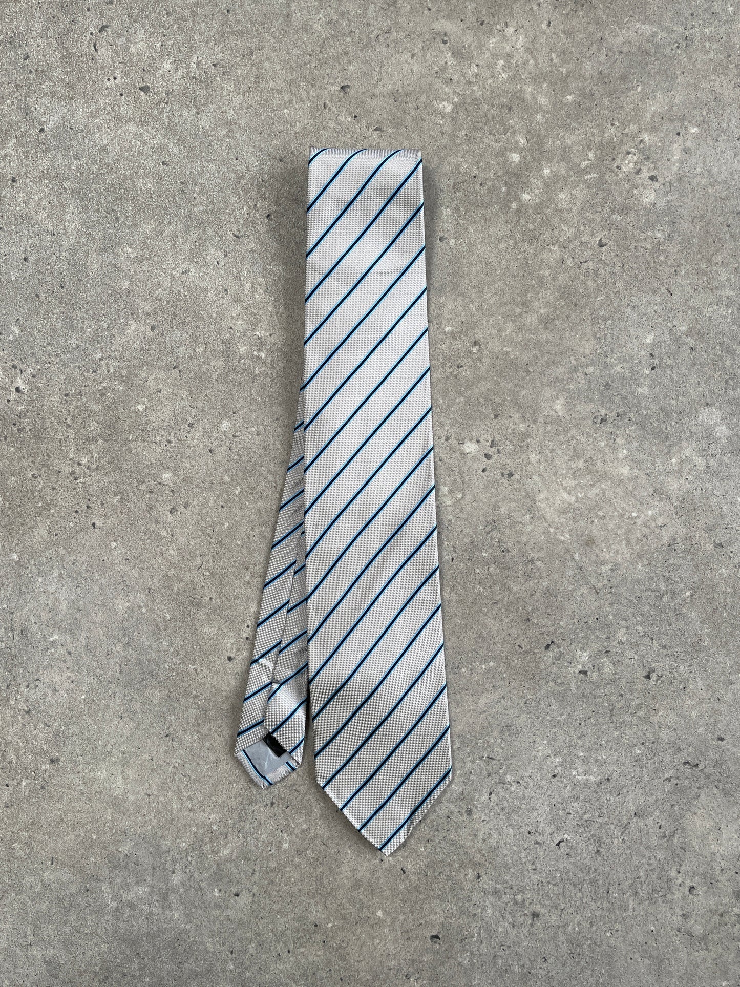 Japanese Vintage 2000s Pure Silk Striped Tie