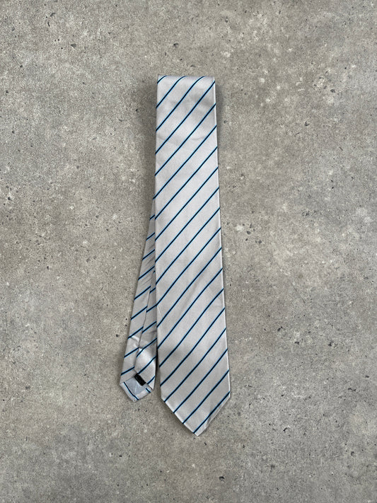 Japanese Vintage 2000s Pure Silk Striped Tie