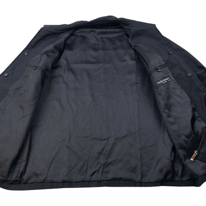 Vintage 90s YSL Yves Saint Laurent Harrington Jacket Size L | Large, Black