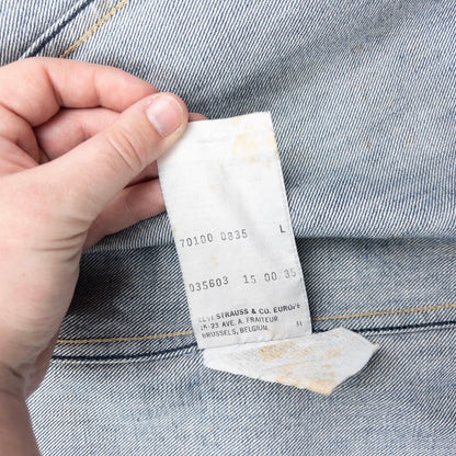 Vintage 2000s Levi's Engineered Garments Distressed Denim Jacket Size M | Medium, Blue