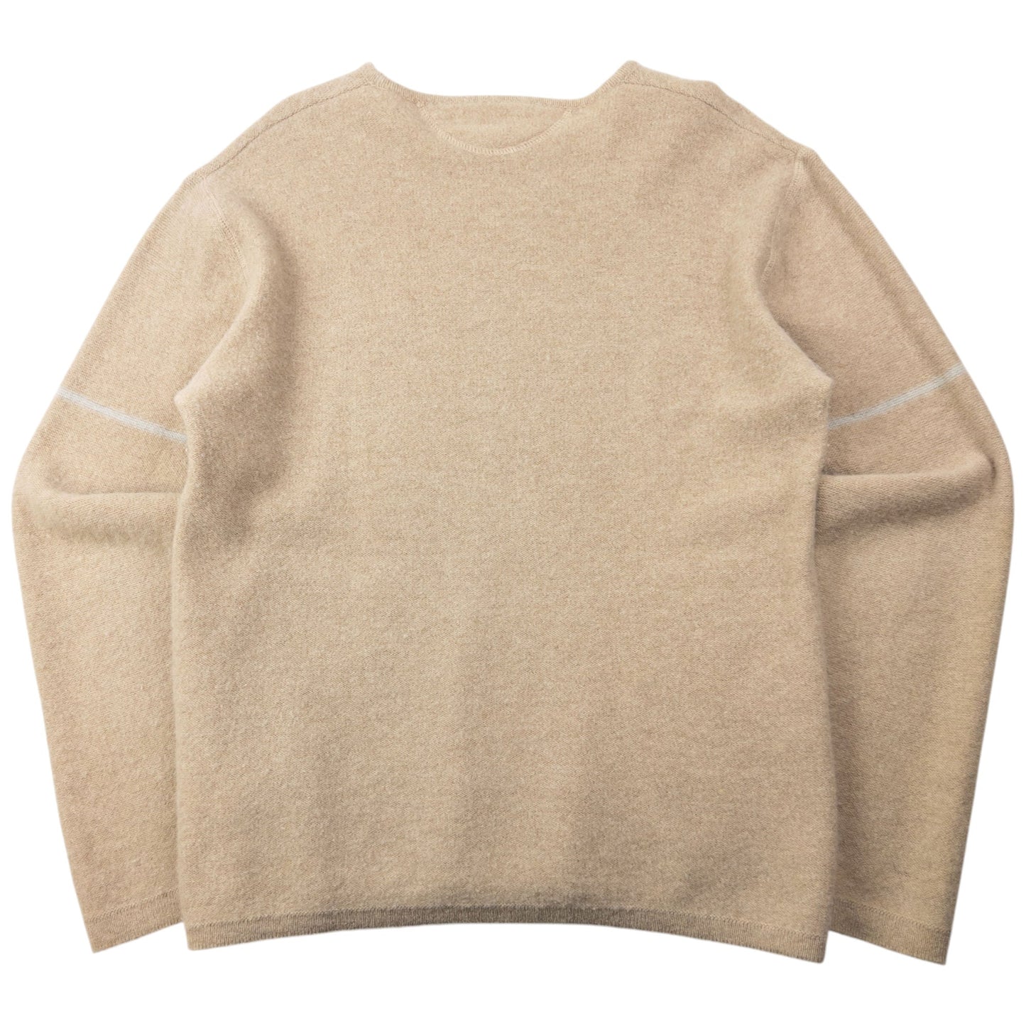 Vintage 2000s Armani Jeans Wool Jumper Size M | Medium, Beige