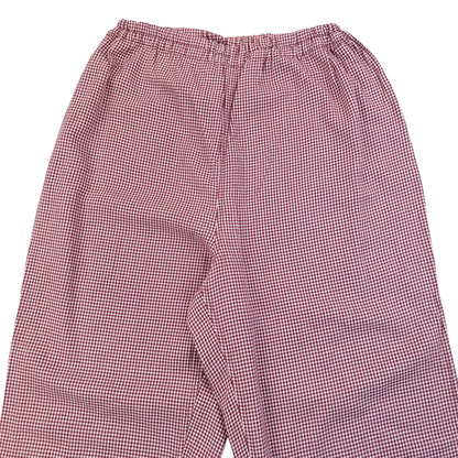 Vintage 90s Yohji Yamamoto Houndstooth Shirt & Bottoms Pyjama Set Size M | Medium, Red