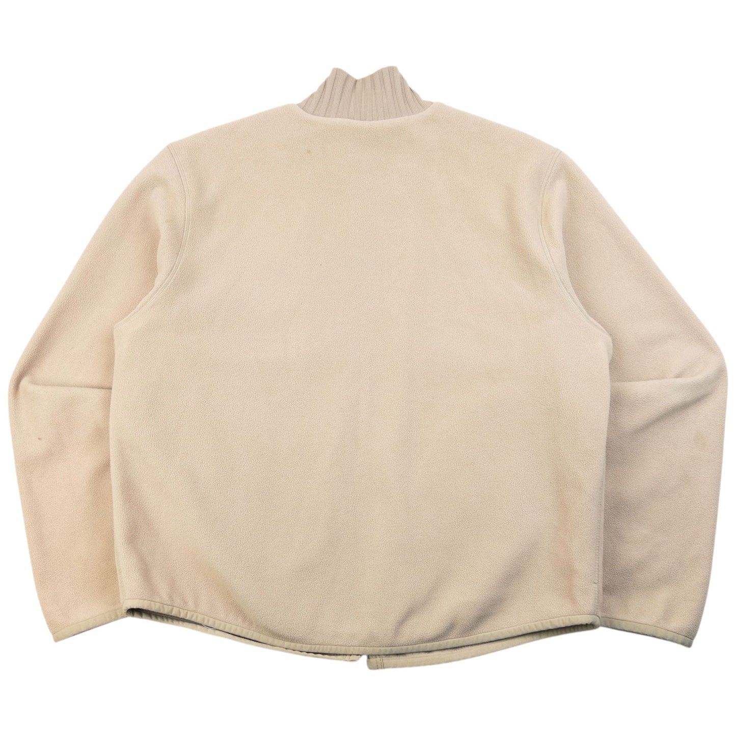 Vintage 2000s Hugo Boss Zip Up Fleece Jacket Size L | Large, Beige