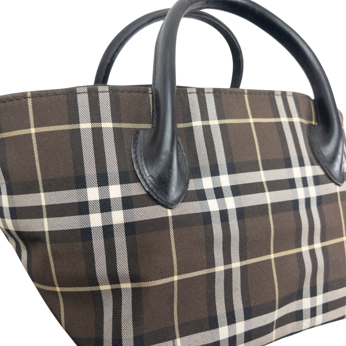 Vintage 2000s Burberry Blue Label Nova Check Handbag | O/S, Blue