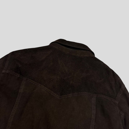 Prada Sport 2006 Leather Suede Perforated Western Jacket - IT52 (M) | Default Title, Multicoloured
