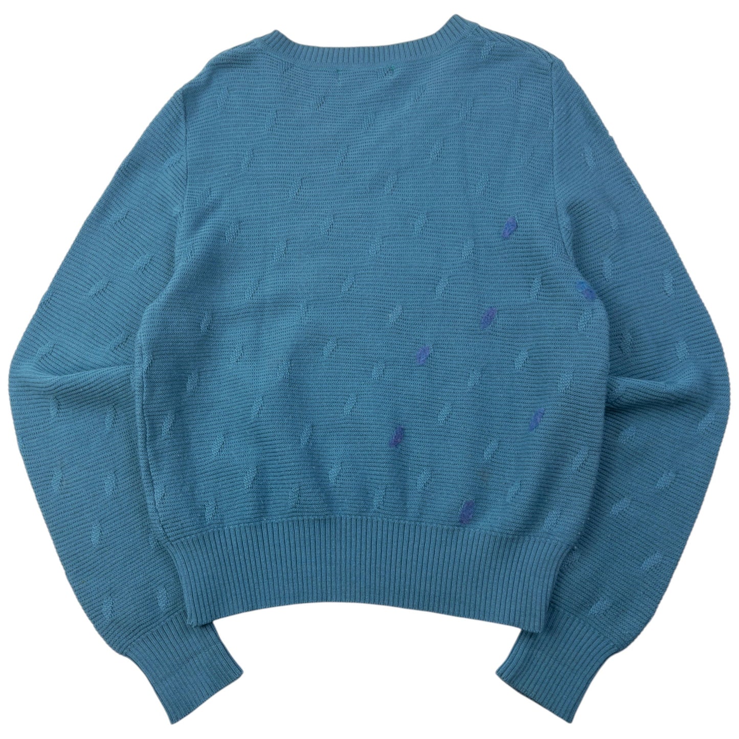 Vintage 80s Issey Miyake Wool Knit Jumper Womens Size M | Medium, Blue