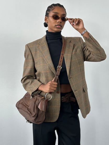 Loyal London x Loro Piana 1990s Pure Wool Check Blazer - 36R/S