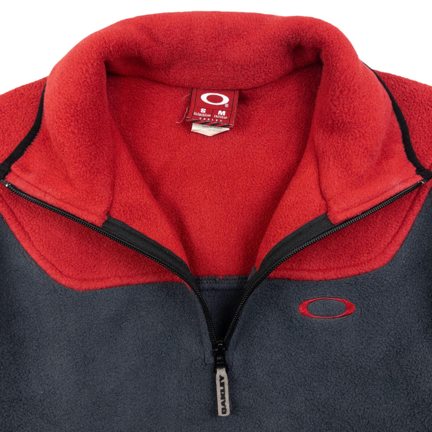 Vintage Oakley Q Zip Fleece Sweatshirt Size S
