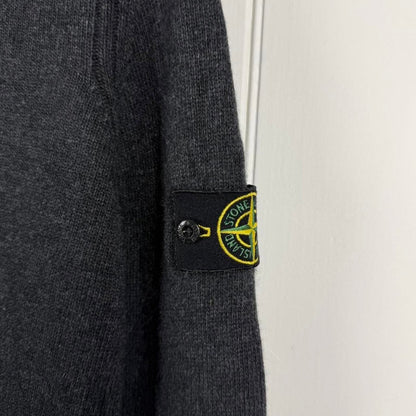 Stone Island Wool Knit Half-Button Jumper (M) | Medium, Red
