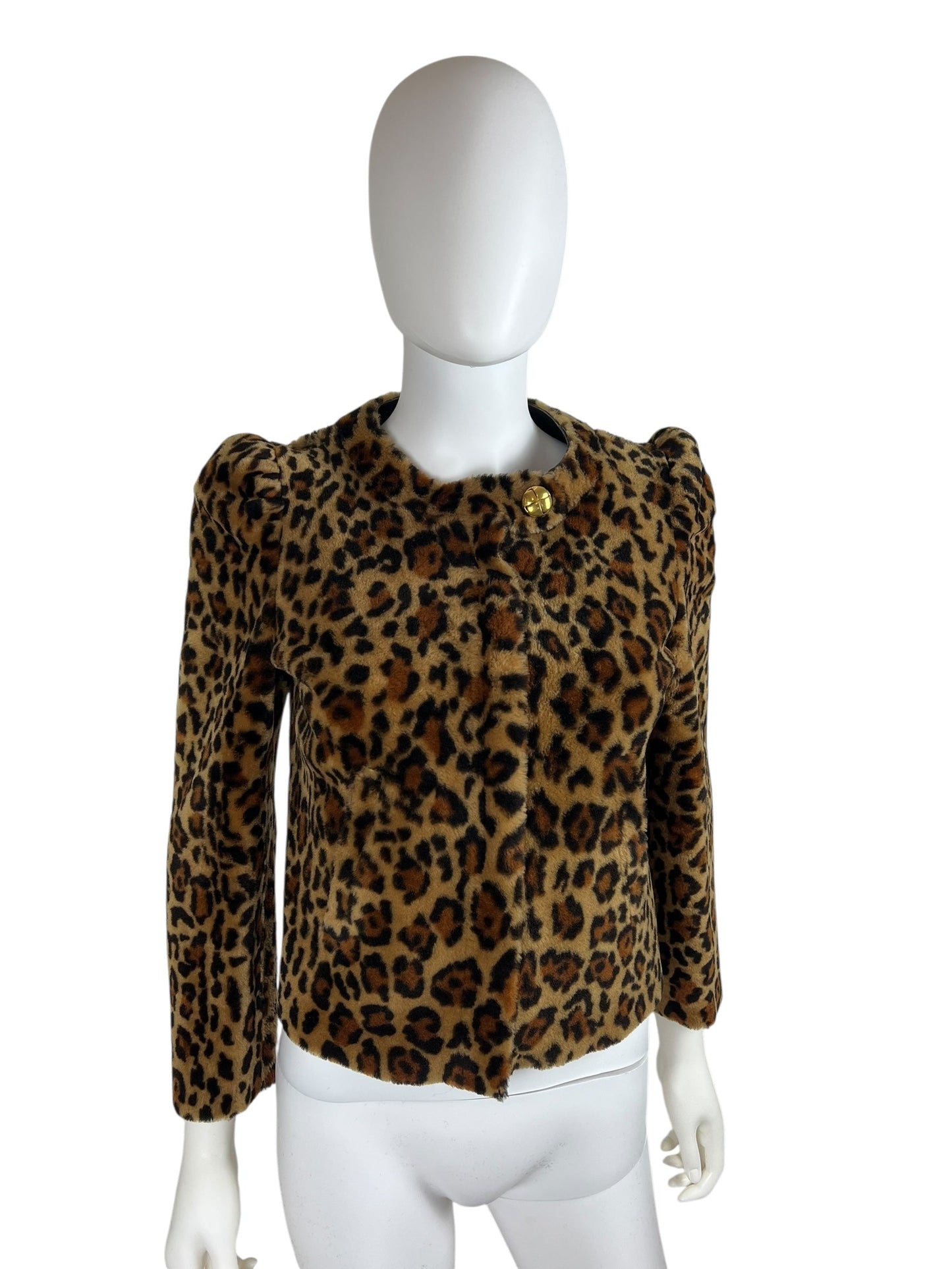 Miu Miu Automne 2010 shearling leopard jacket | Animal, Gold