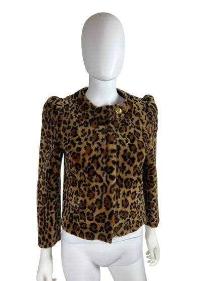 Miu Miu Automne 2010 shearling leopard jacket | Animal, Gold