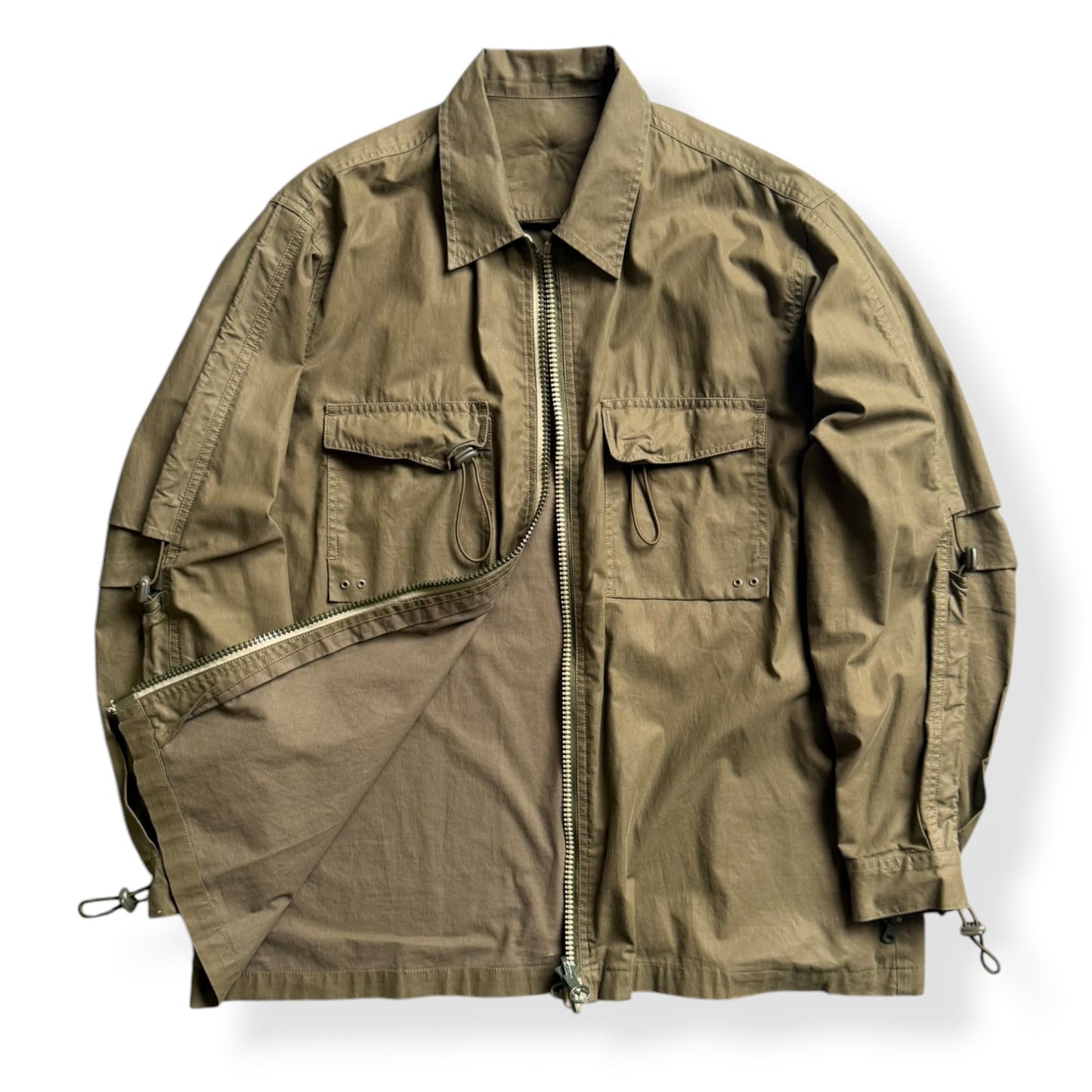 1999 Maharishi Elasticated Sleeve Jacket (L) | Default Title, Cream
