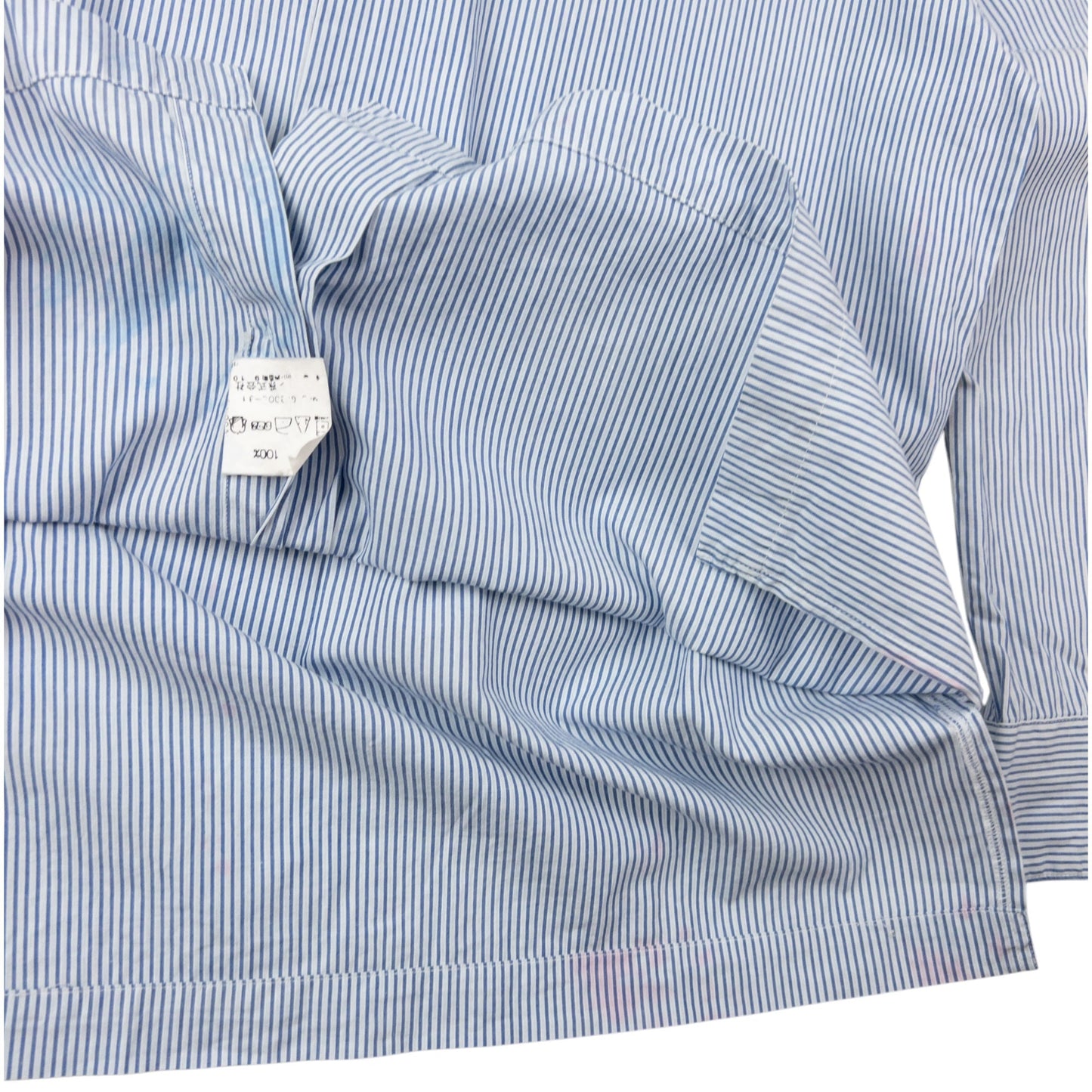 Vintage Issey Miyake Striped Long Sleeve Button Up Shirt Size S