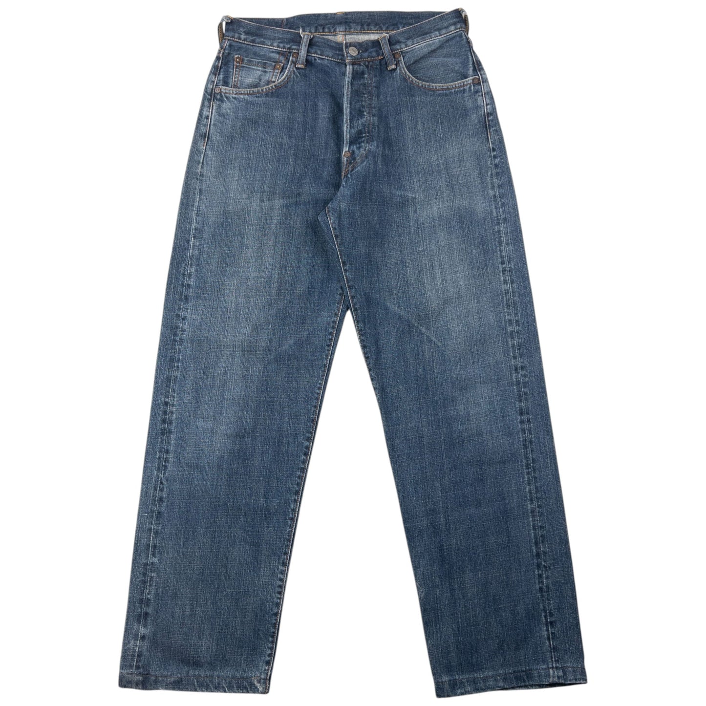 Vintage 2000s Evisu Embroidered Daicock Japanese Denim Jeans Size W30 | W30, Multicoloured