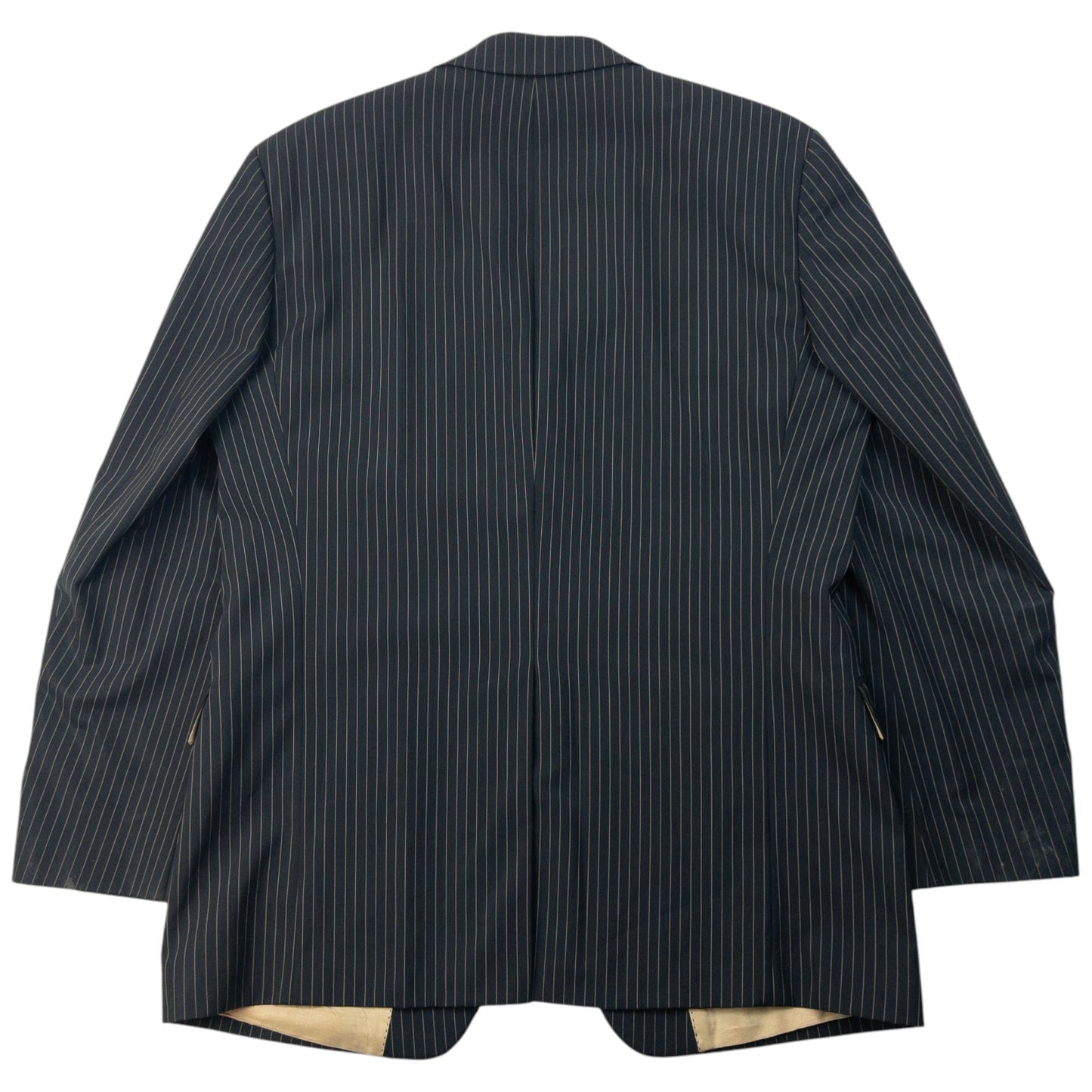 Vintage 2000s Hugo Boss Rossellini Movie Pinstripe Jacket & Trousers Suit Set Size XL | XL, Brown