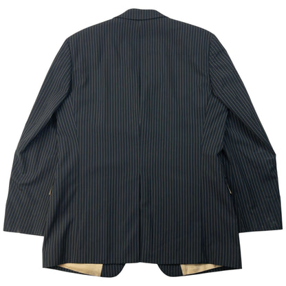 Vintage 2000s Hugo Boss Rossellini Movie Pinstripe Jacket & Trousers Suit Set Size XL | XL, Brown
