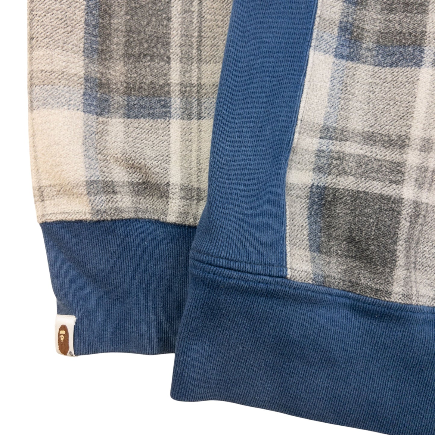 Vintage Bape Checkered Zip Up Hoodie Size S