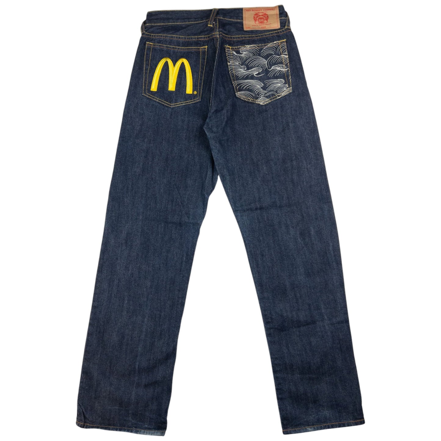 Vintage RMC Red Monkey Company X Mcdonalds Embroidered Denim Jeans Size W26