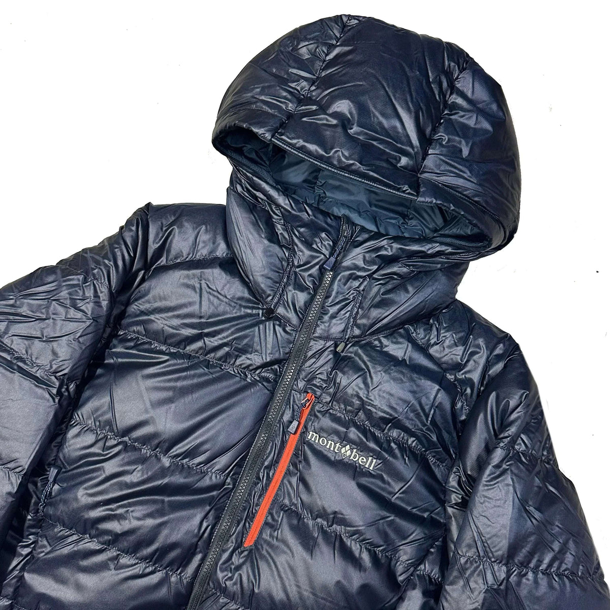 Montbell Alpine Down Parka Puffer Jacket In Navy Blue (L)