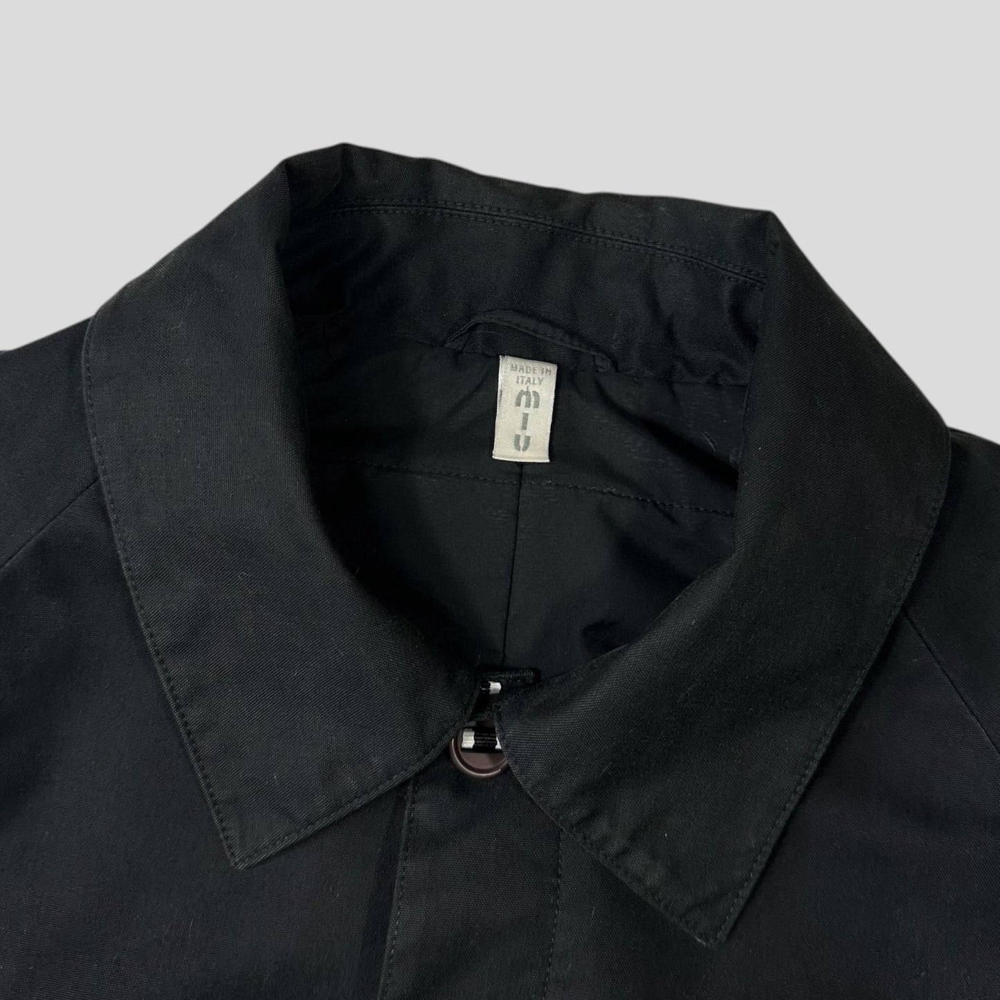 Miu Miu AW00 Contrast Tape Down Filled Work Jacket - L/XL | Default Title, Black