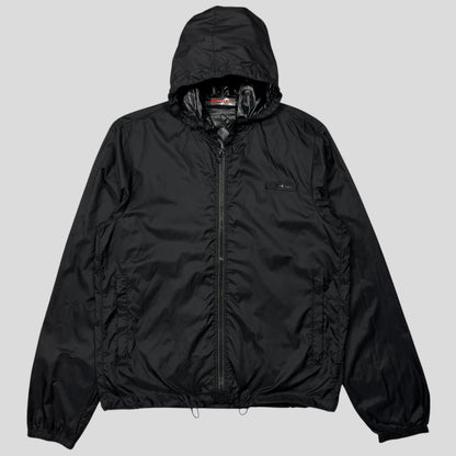 Prada Sport 2007 Nylon Ripstop Carbon Chest Logo Windbreaker Jacket - M | Default Title, Black