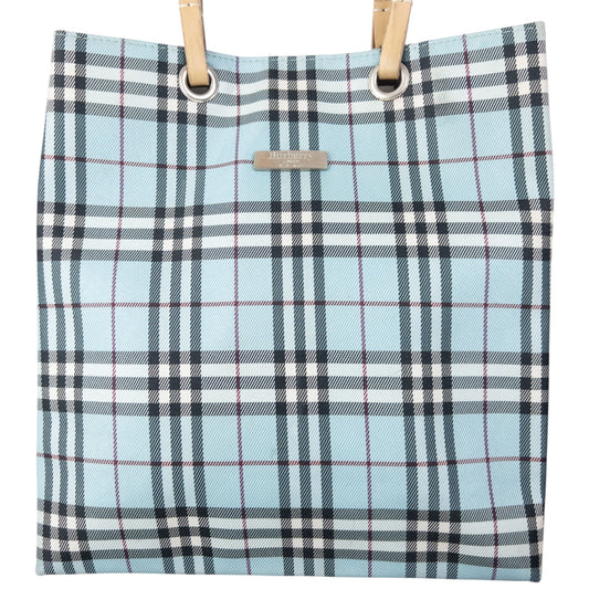 Vintage 2000s Burberry Blue Label Nova Check Shoulder Bag | O/S, Blue