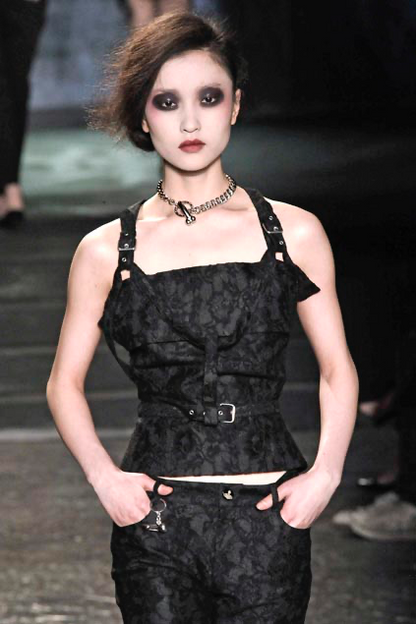 Vivienne Westwood F/W 2008 Red Label bondage dress | Grey, Multicoloured