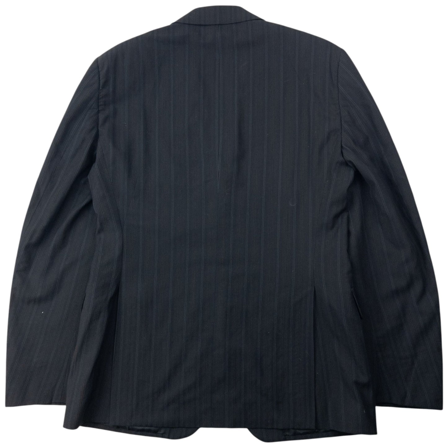Vintage 2000s Versace Versus Pinstripe Jacket & Trousers Suit Set Size XL | XL, Black